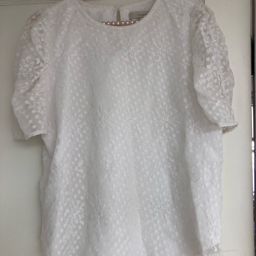 Loft Spring White Shirt